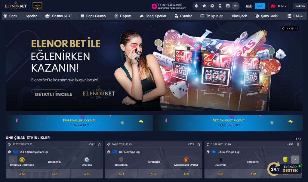 elenorbet Casino İletişim Sayfası